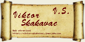 Viktor Skakavac vizit kartica